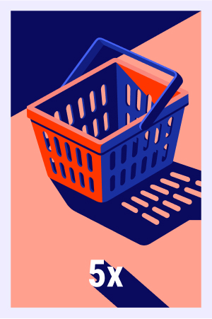 Realiza 5 compras en la tienda